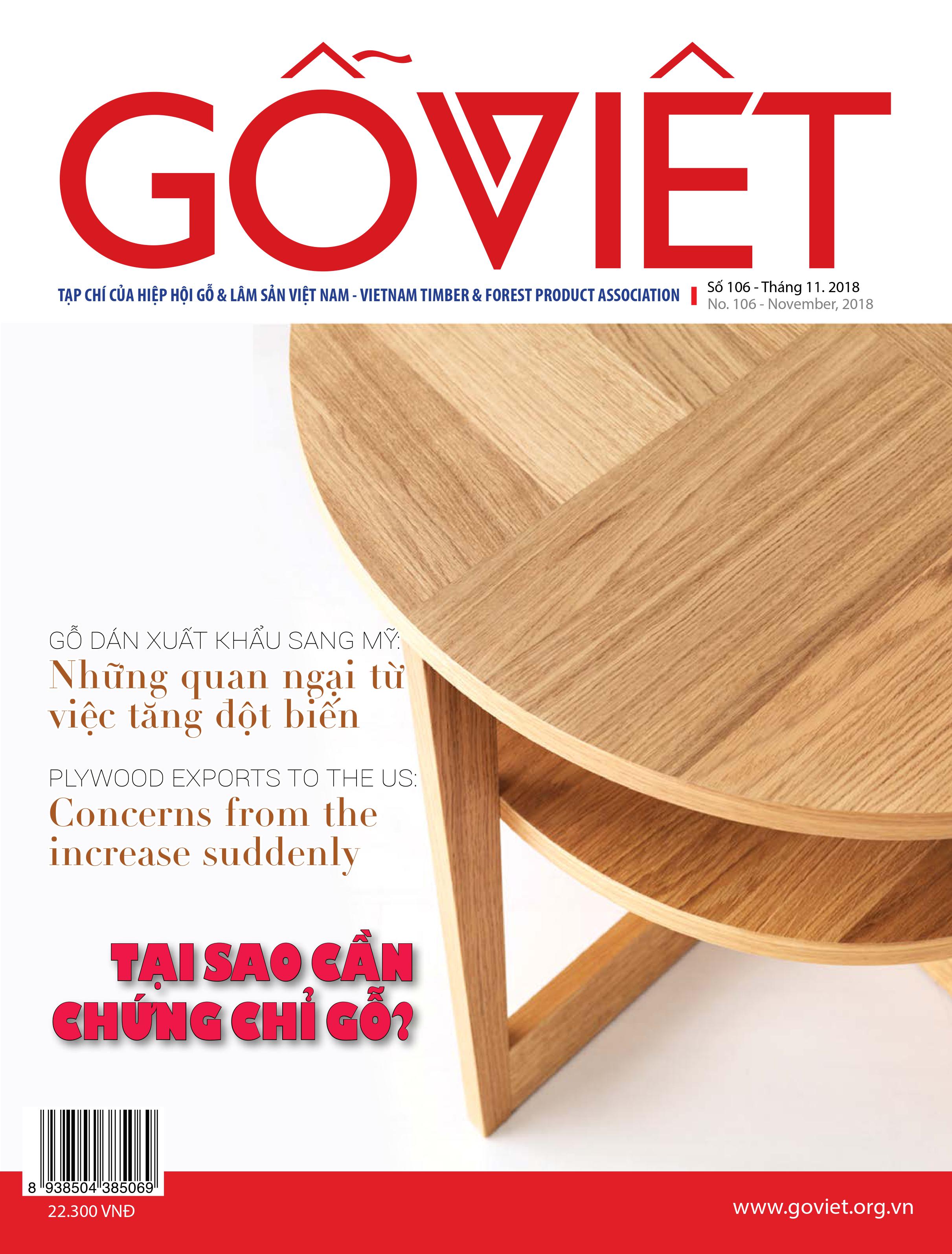 Gỗ Việt số 106 - Tháng 11, năm 2018